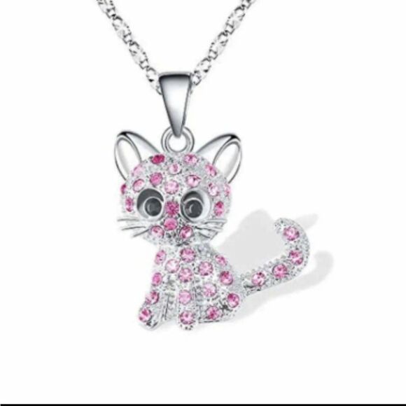 Unisex Trendy Creative Cute Cartoon Cat Pendant Necklace - Picture 5 of 6